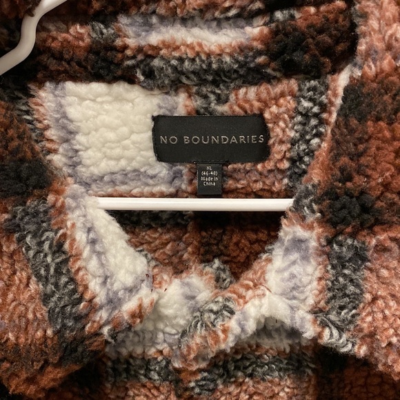 No Boundaries flannel sherpa jacket size Xl - Picture 2 of 4